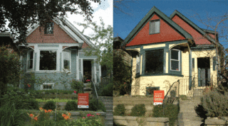 889 Union Street before and after True Colours in 2013