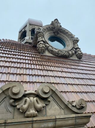 Details of Sun Tower building roof.
