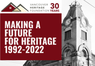 Infographic with the words Making a Future for Heritage, 1992-2022